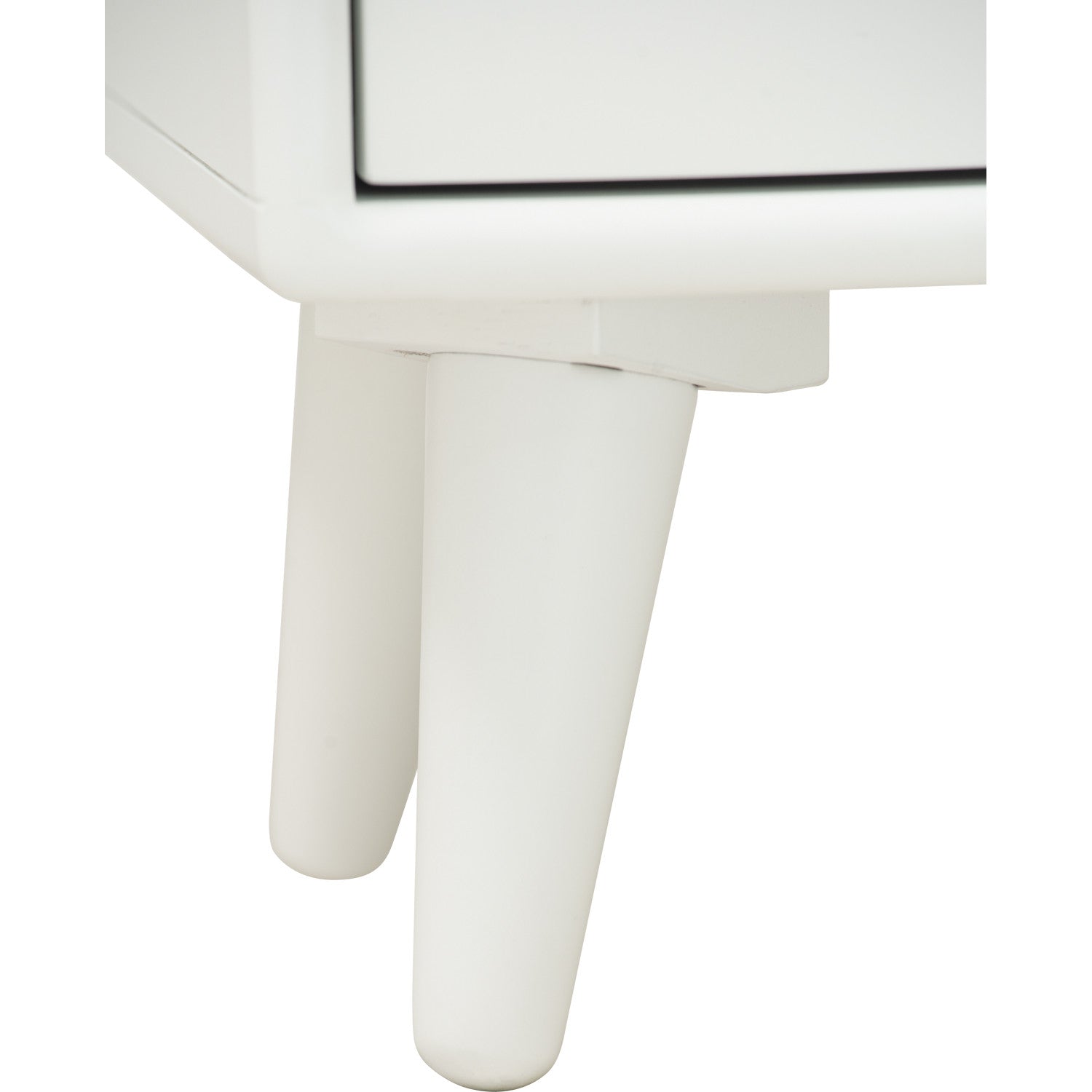 Yara bedside table with 1 drawer LED light in White colour