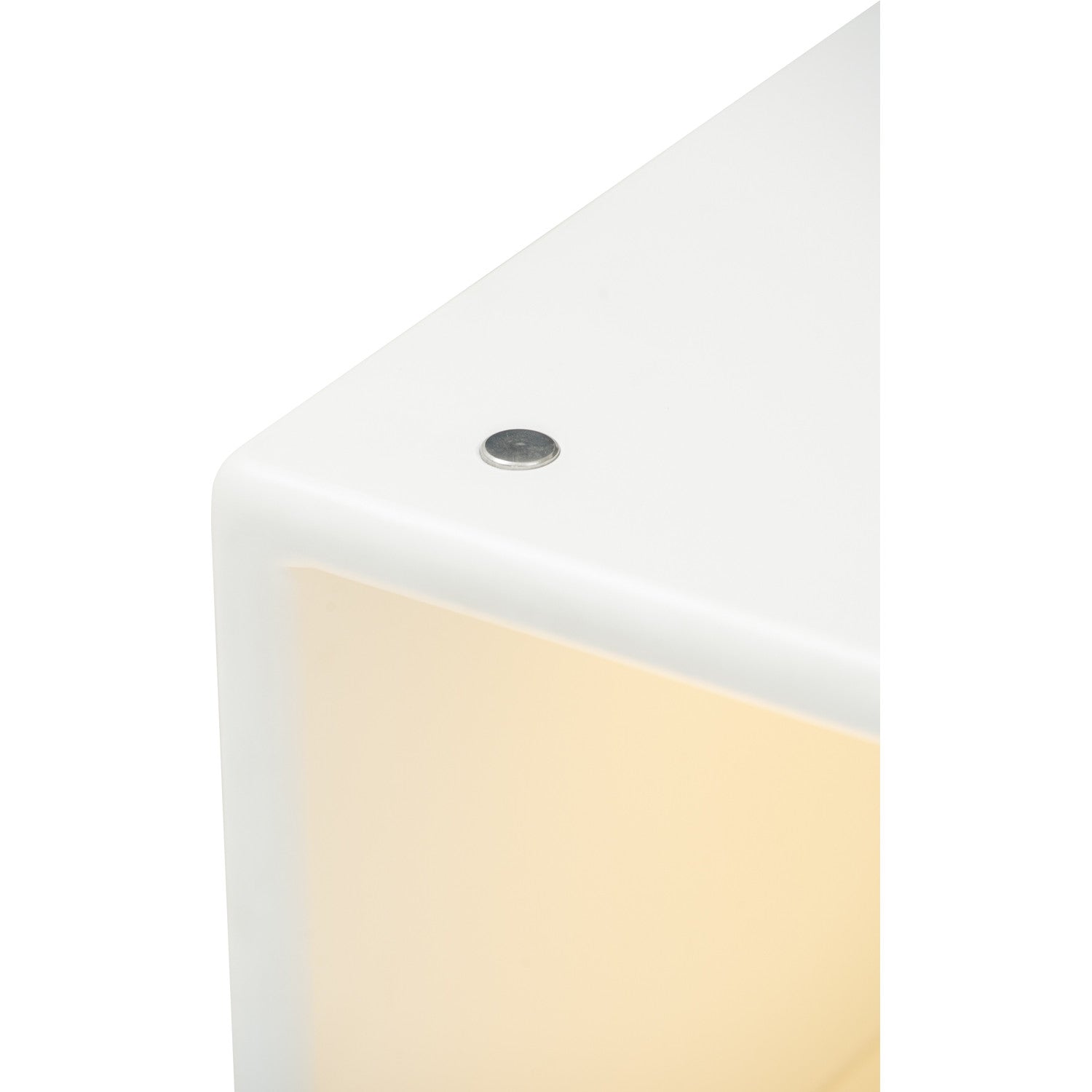 Yara bedside table with 1 drawer LED light in White colour
