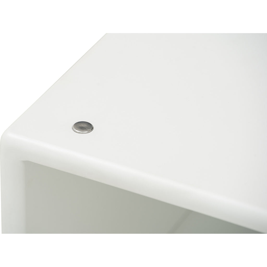 Yara bedside table with 1 drawer LED light in White colour