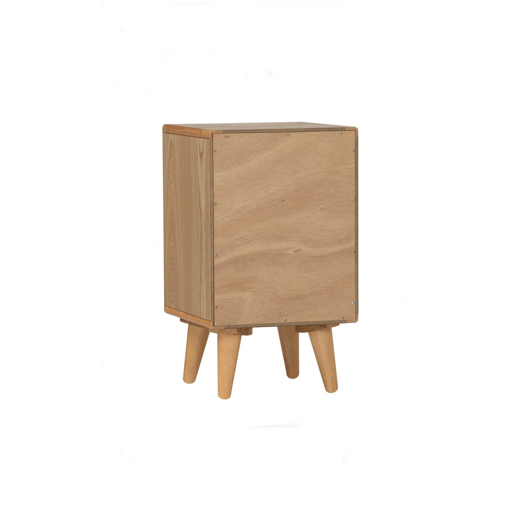 Yara bedside table with 2 drawer in Natural colour