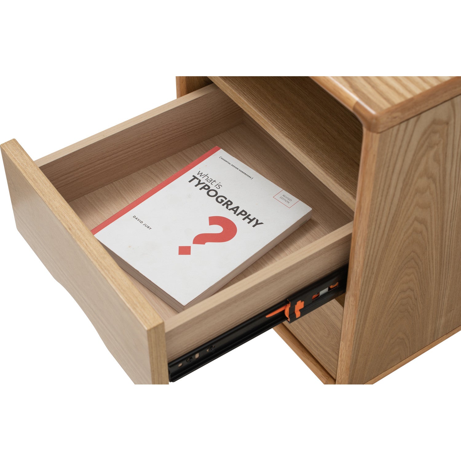 Yara bedside table with 2 drawer in Natural colour