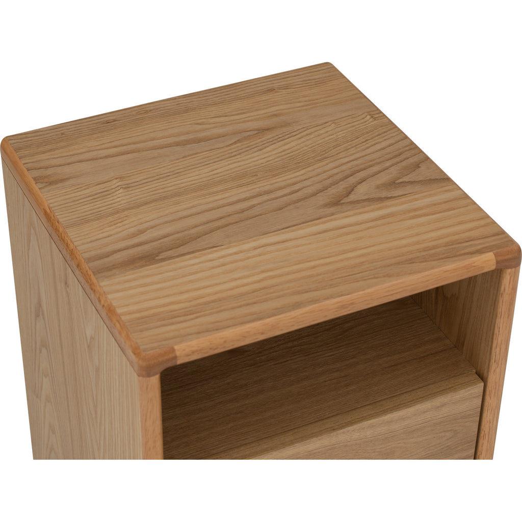 Yara bedside table with 2 drawer in Natural colour