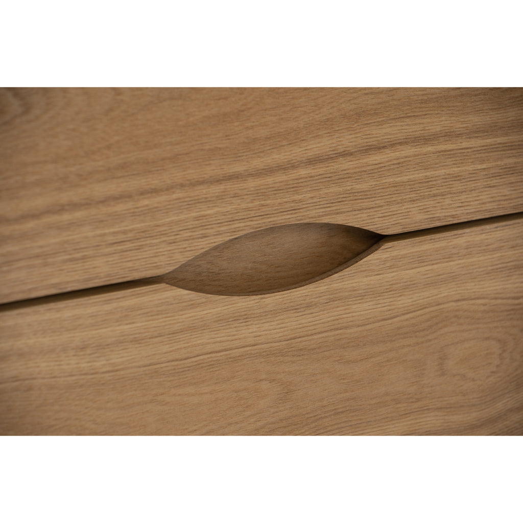 Yara bedside table with 2 drawer in Natural colour